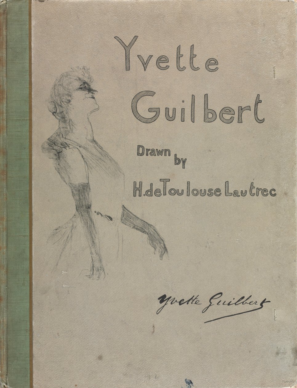 Yvette Guilbert-Engelska serien: Omslag av Henri de Toulouse Lautrec