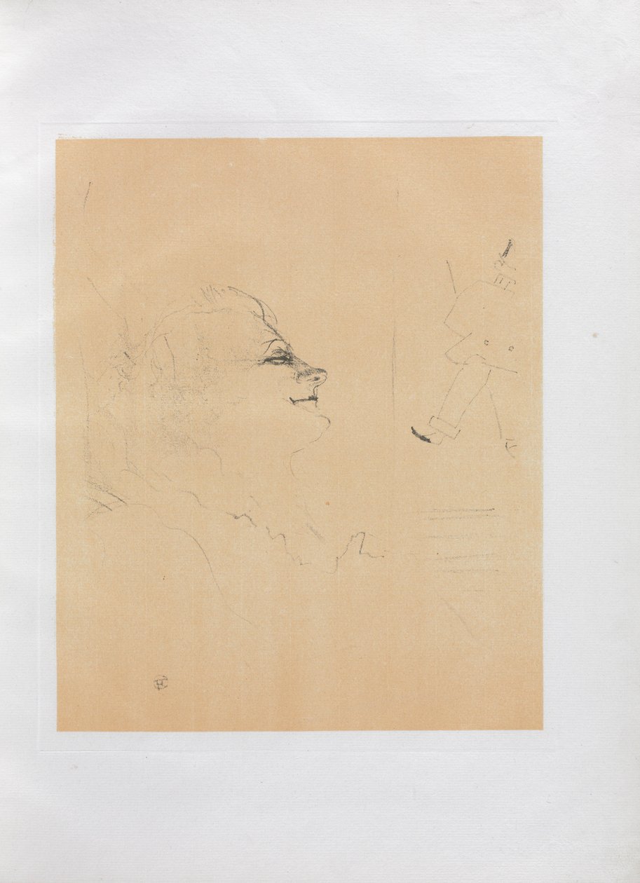 Yvette Guilbert-engelsk serie: Pessima, 1898. av Henri de Toulouse Lautrec