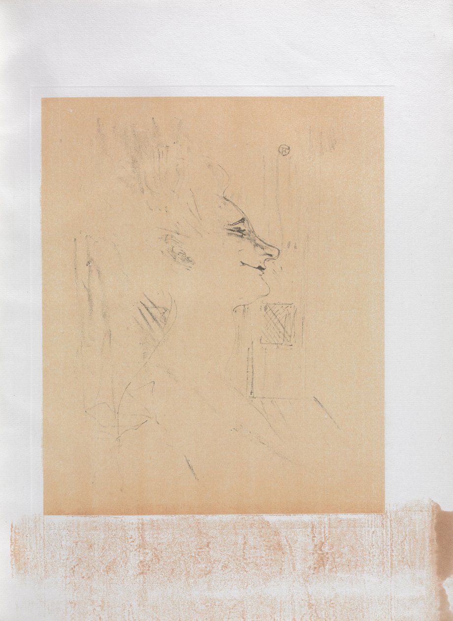 Yvette Guilbert-engelsk serie: Soularde, 1898. av Henri de Toulouse Lautrec