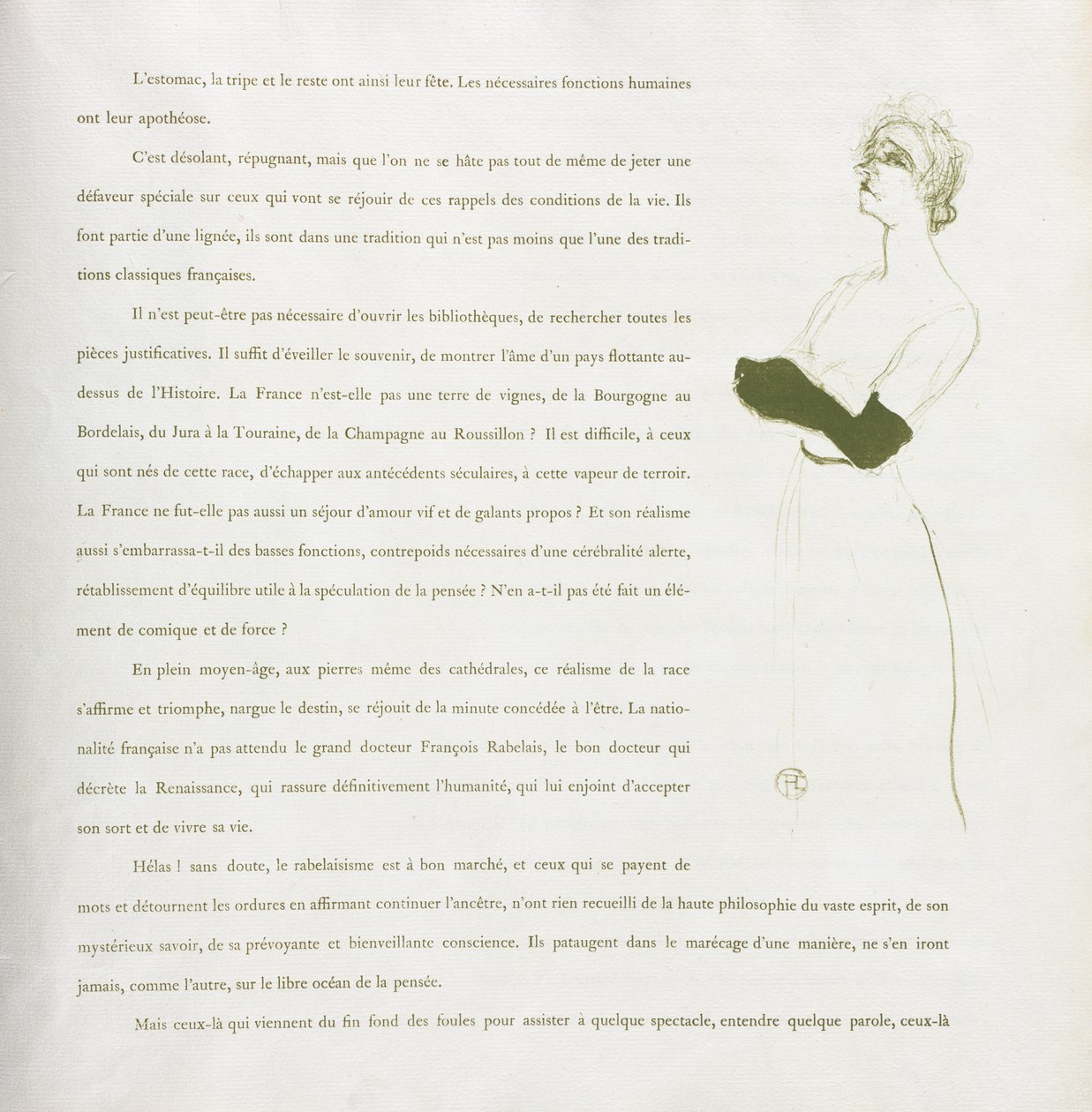 Yvette Guilbert-French Series: Nr 10 av Henri de Toulouse Lautrec