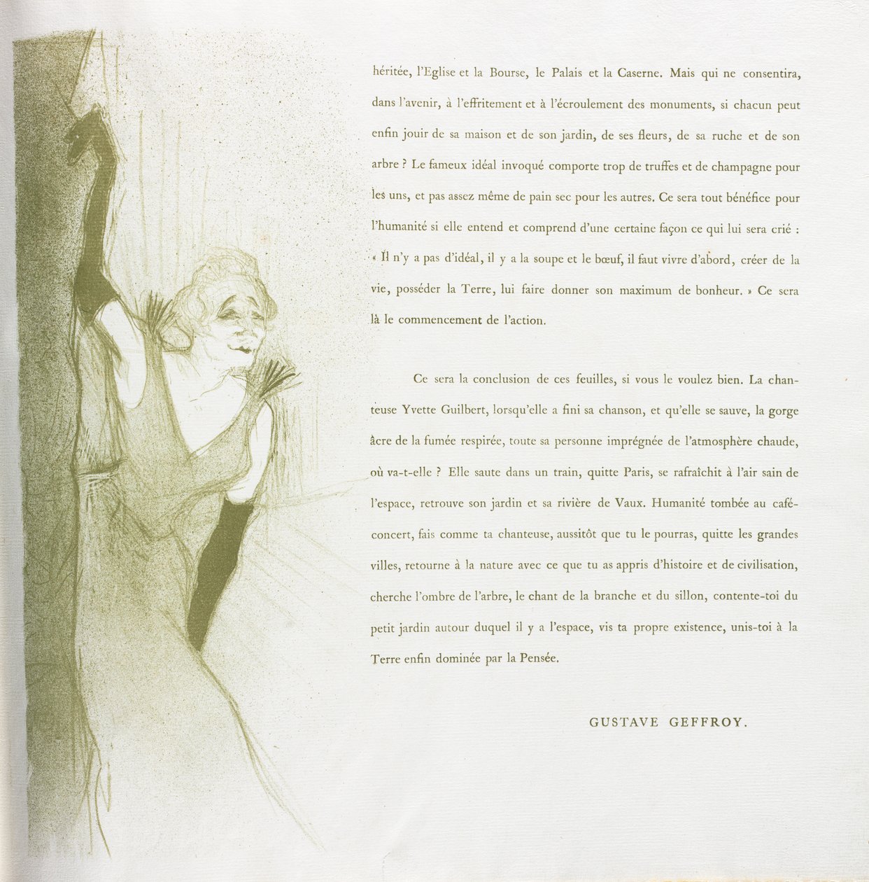 Yvette Guilbert-French Series: Nr 16 av Henri de Toulouse Lautrec