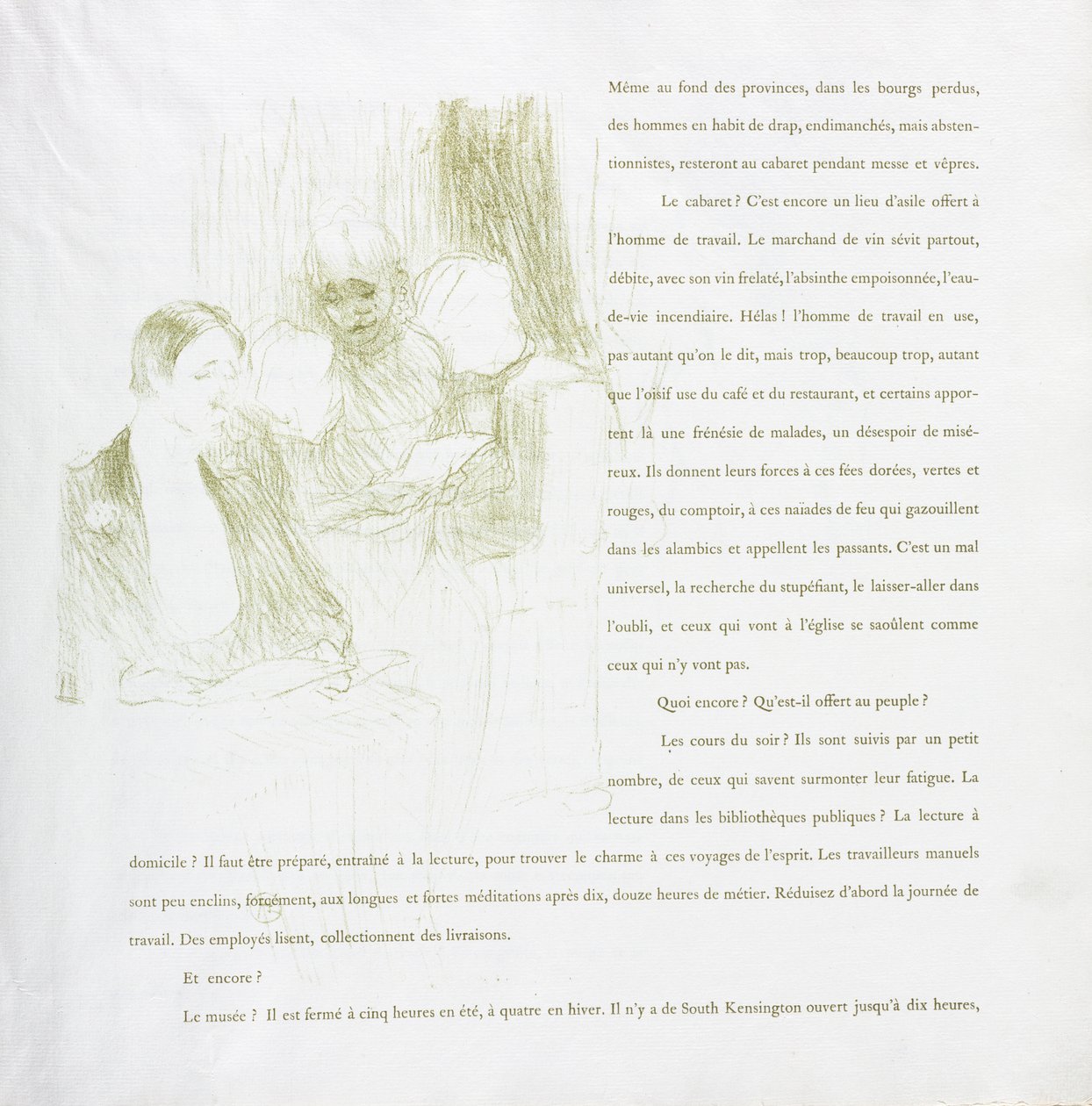 Yvette Guilbert-French Series: Nr 8 av Henri de Toulouse Lautrec