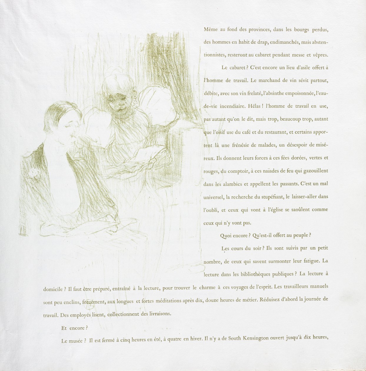 Yvette Guilbert-French Series: nr 8, 1894. av Henri de Toulouse Lautrec