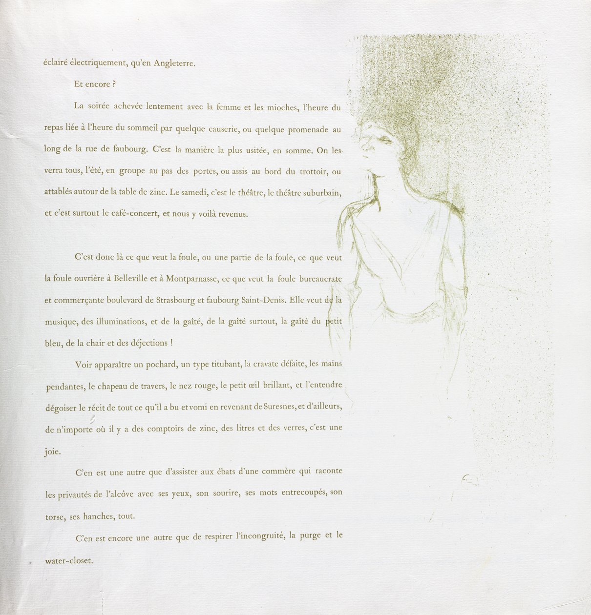 Yvette Guilbert-French Series: Nr 9 av Henri de Toulouse Lautrec