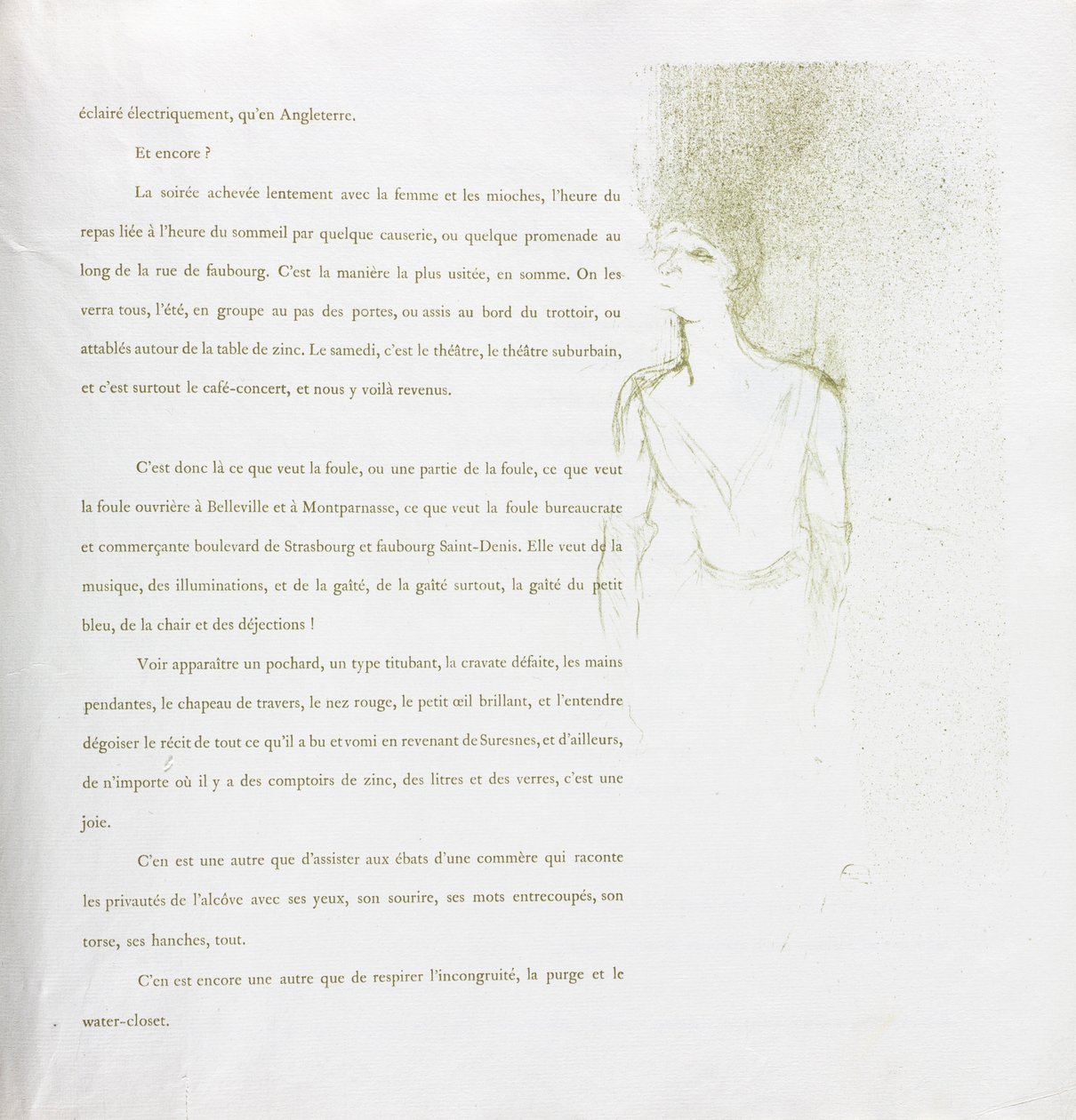 Yvette Guilbert-French Series: nr 9, 1894. av Henri de Toulouse Lautrec