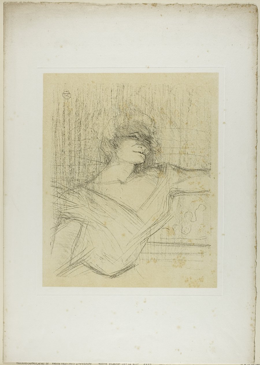 Yvette Guilbert—In the Glu, från Yvette Guilbert av Henri de Toulouse Lautrec