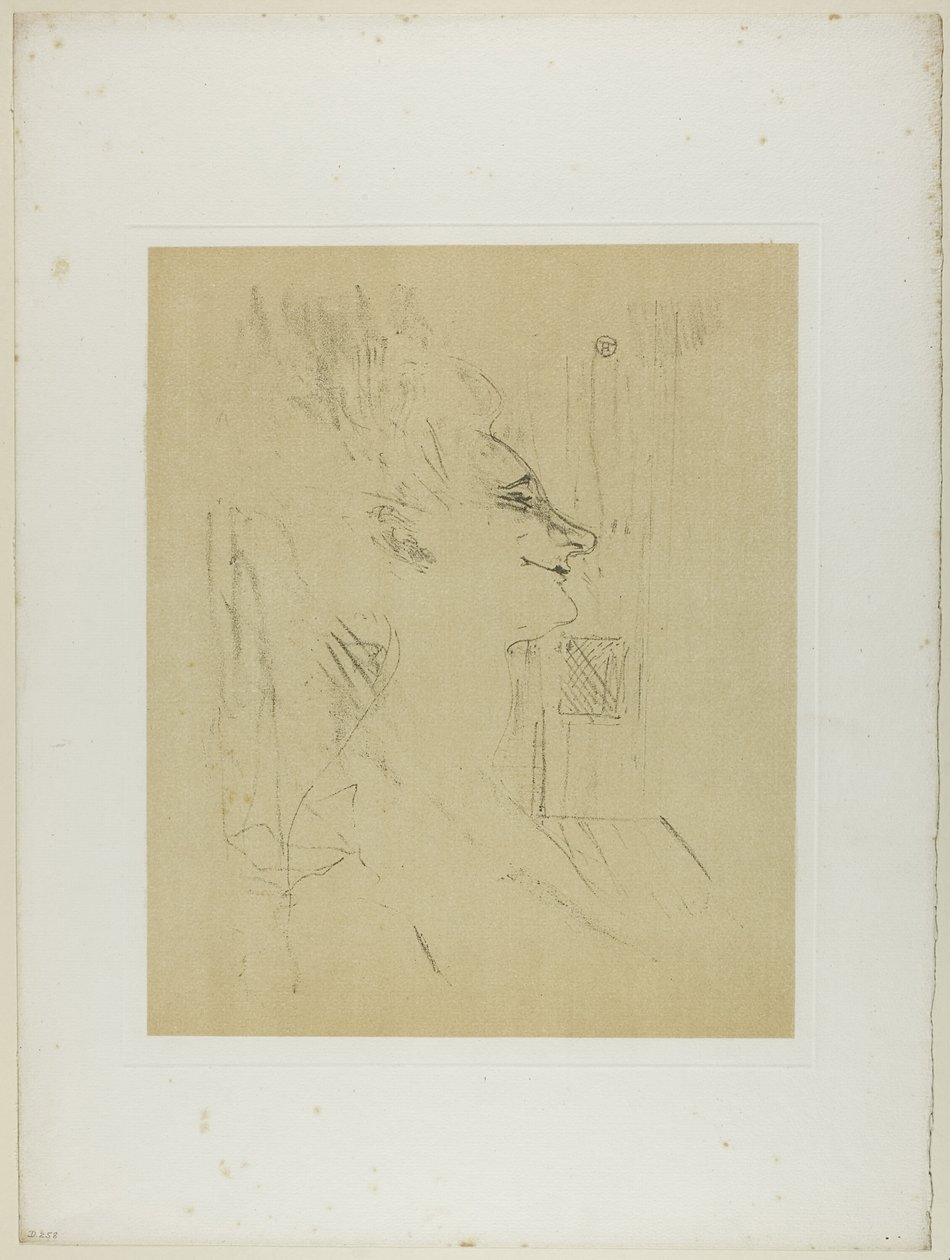 Yvette Guilbert—Soularde, från Yvette Guilbert av Henri de Toulouse Lautrec