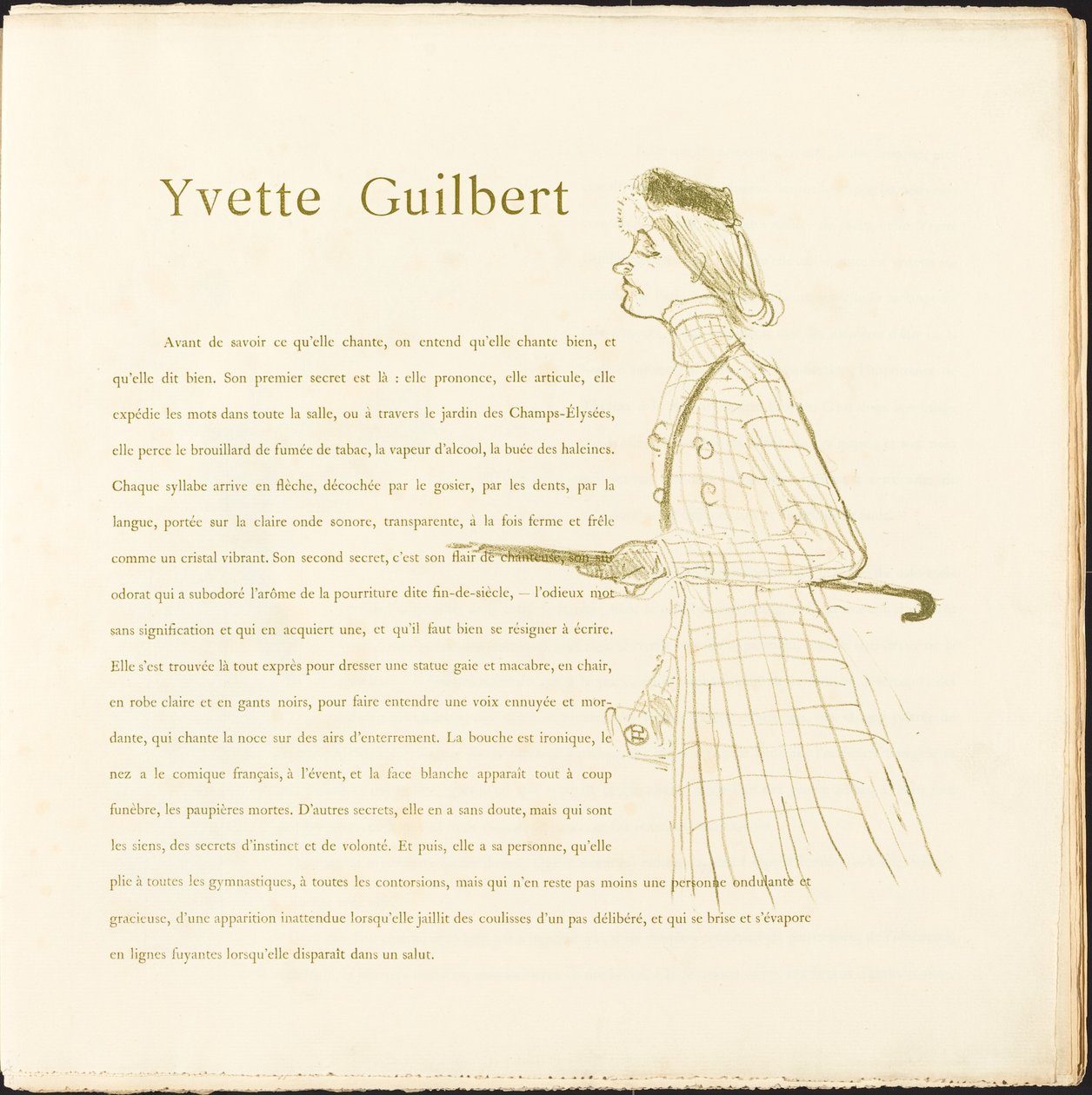 Yvette Guilbert av Henri de Toulouse-Lautrec