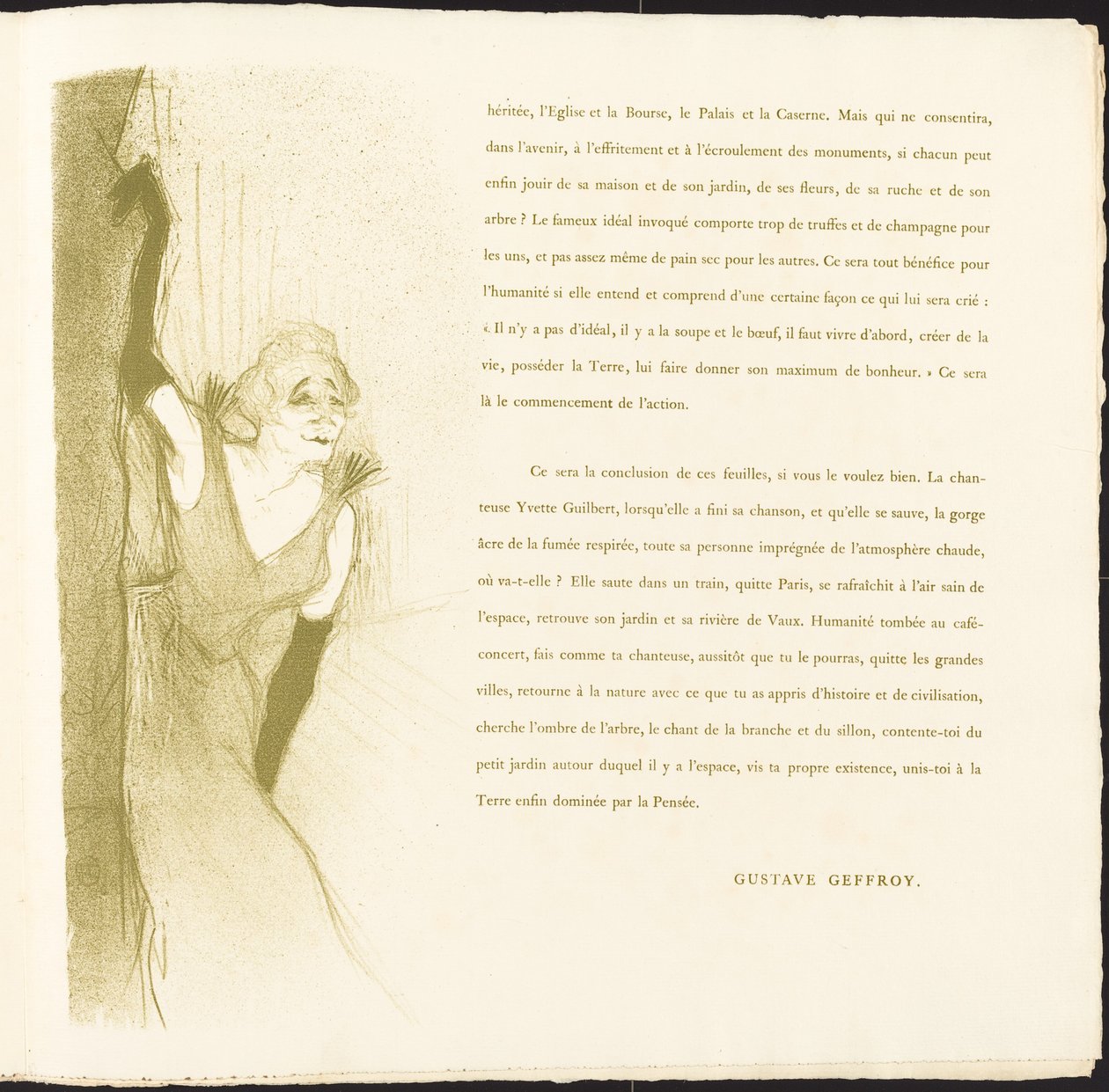 Yvette Guilbert av Henri de Toulouse Lautrec