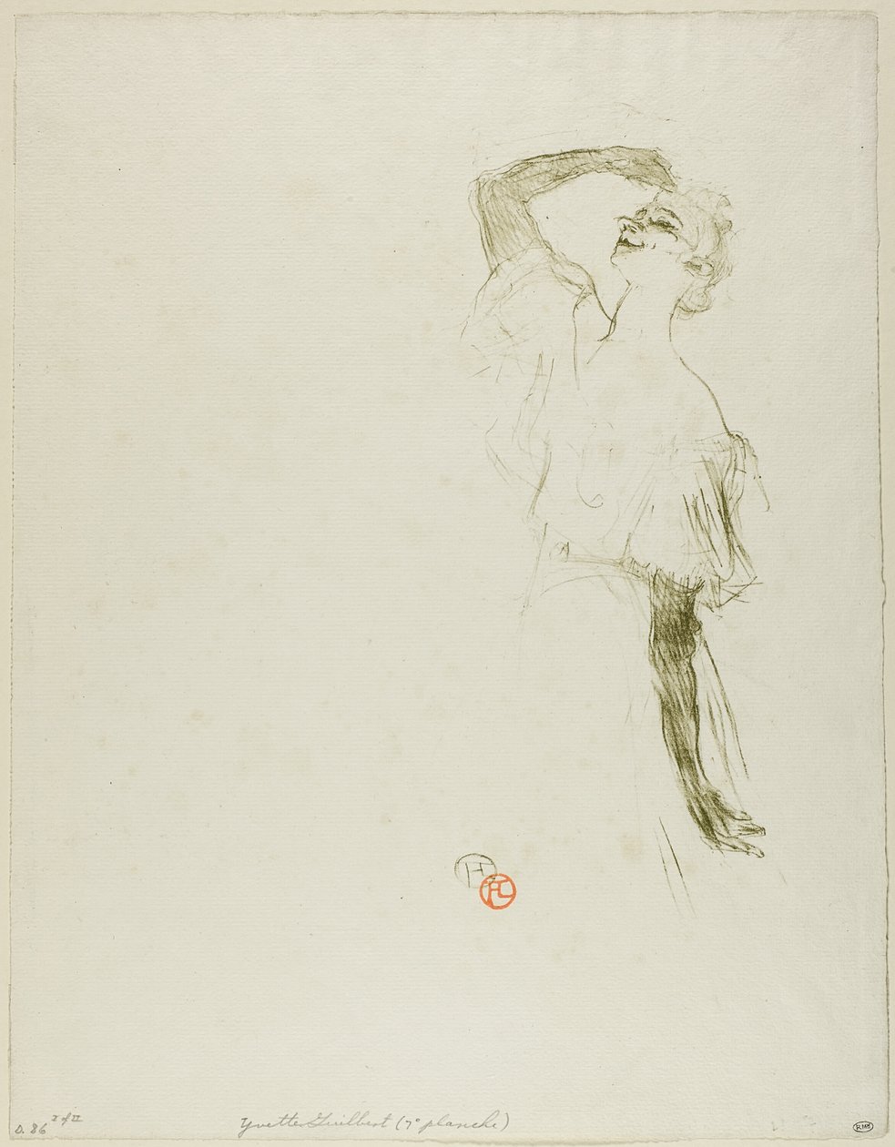 Yvette Guilbert av Henri de Toulouse Lautrec