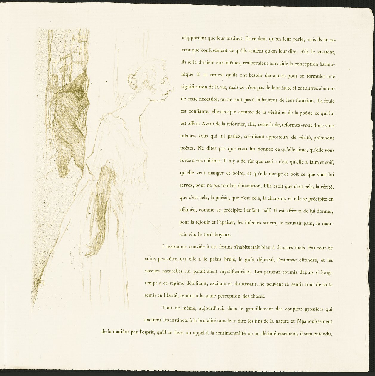 Yvette Guilbert av Henri de Toulouse Lautrec