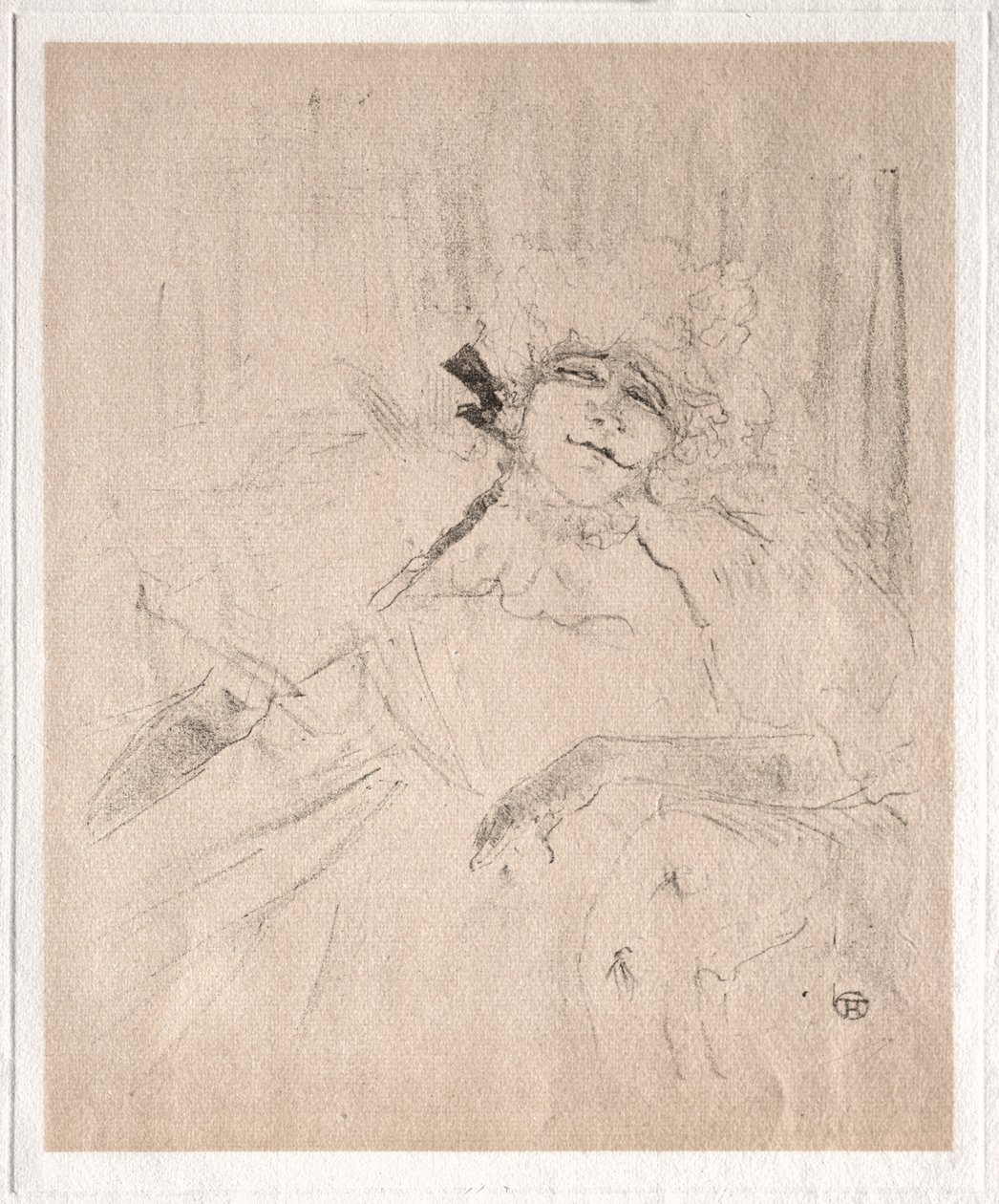 Yvette Guilbert: Gammal sång av Henri de Toulouse-Lautrec