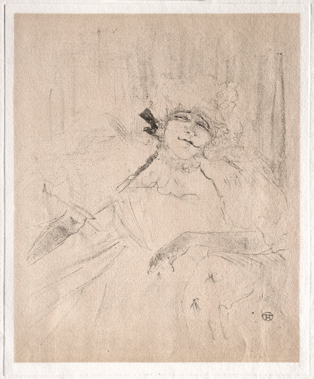 Yvette Guilbert: Gammal sång, 1898. av Henri de Toulouse Lautrec