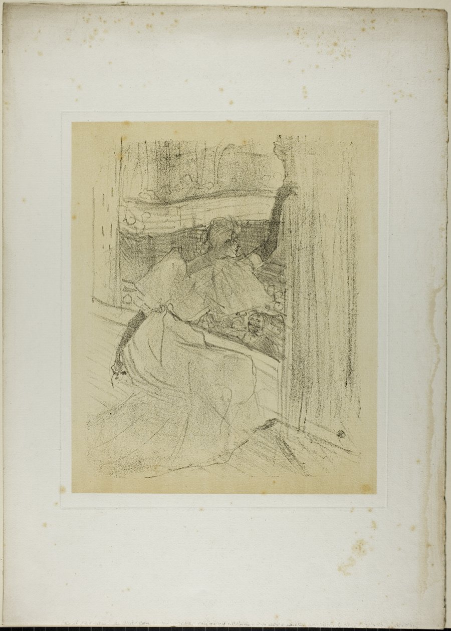 Yvette Guilbert Taking a Bow, från Yvette Guilbert av Henri de Toulouse Lautrec