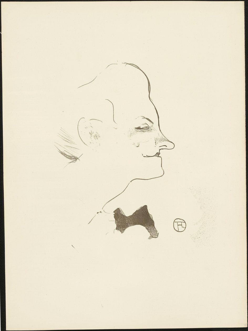 Yvette Guilbert, från Le Café-Concert av Henri de Toulouse Lautrec