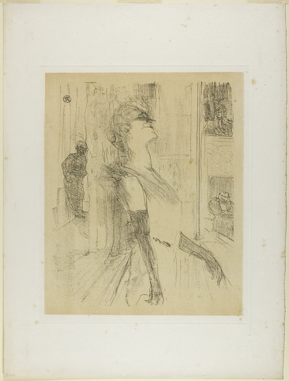Yvette Guilbert på scenen, från Yvette Guilbert av Henri de Toulouse Lautrec