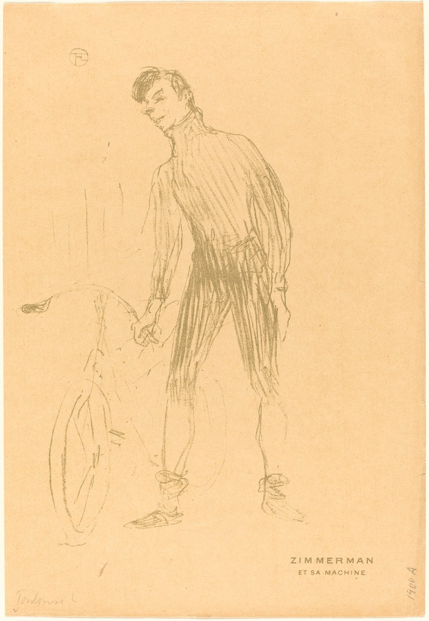 Zimmerman et sa maskin (Zimmerman och hans maskin) av Henri de Toulouse Lautrec