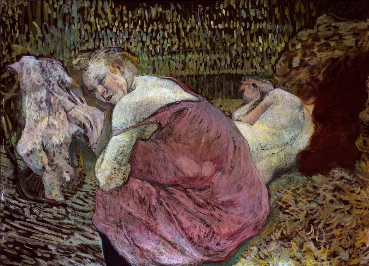 Två vänner av Henri de Toulouse Lautrec