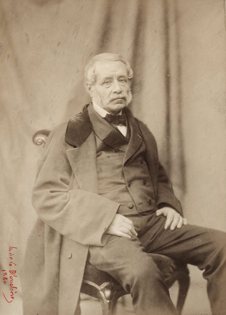Mist, fotografi av Henri de la Blanchere (1821-1880), 39 boulevard des Capucines Paris 1839 (s/v foto) av Henri de la Blanchere