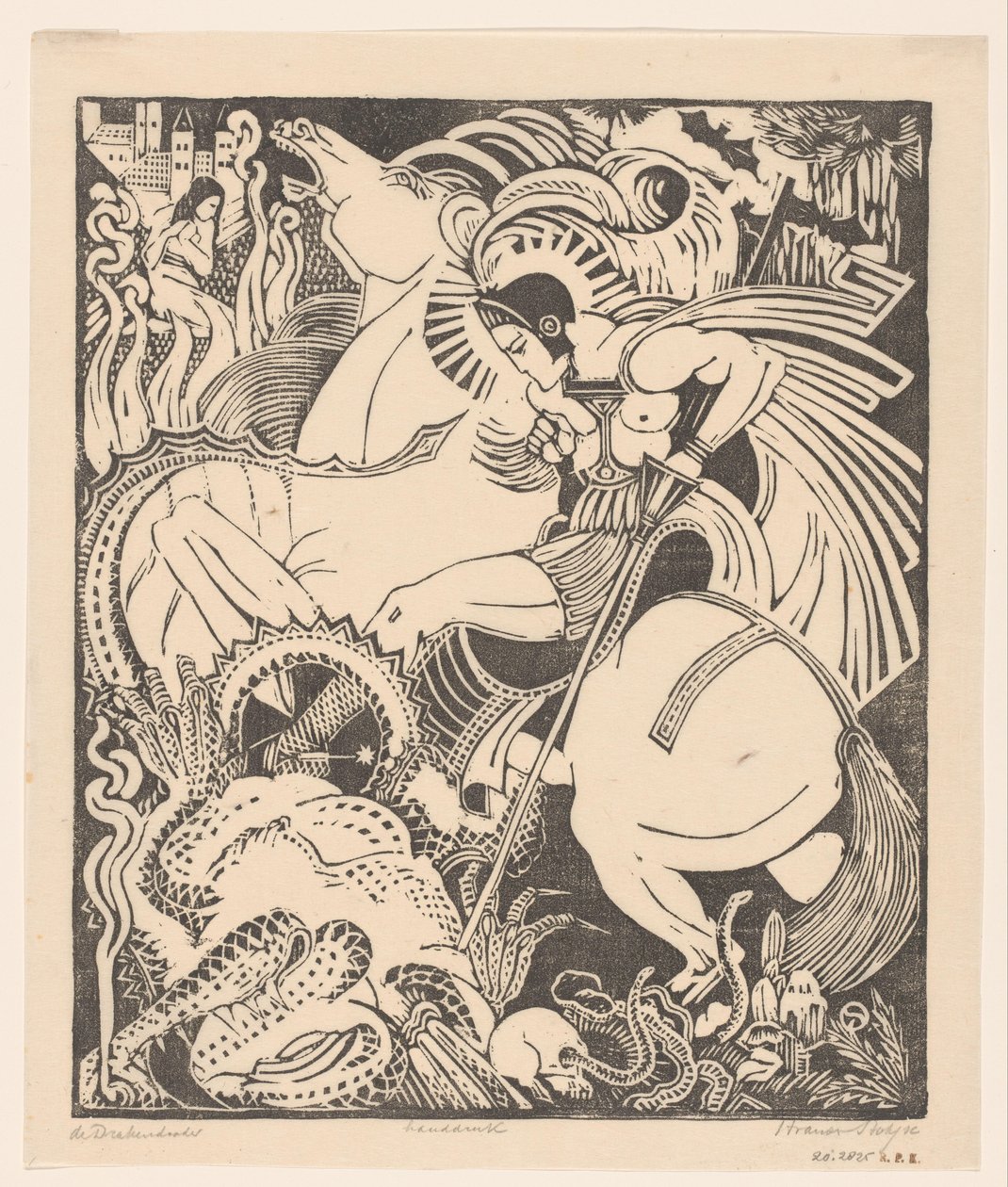 De drakendooder (originaltitel på objekt) av Henri van der Stok (signed by artist)