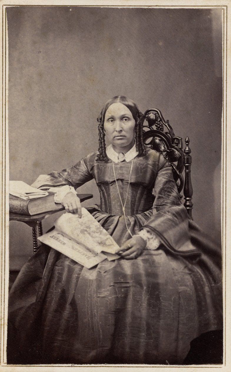Porträtt av en kvinna,1860-talet (foto) av Henrietta M. Hart