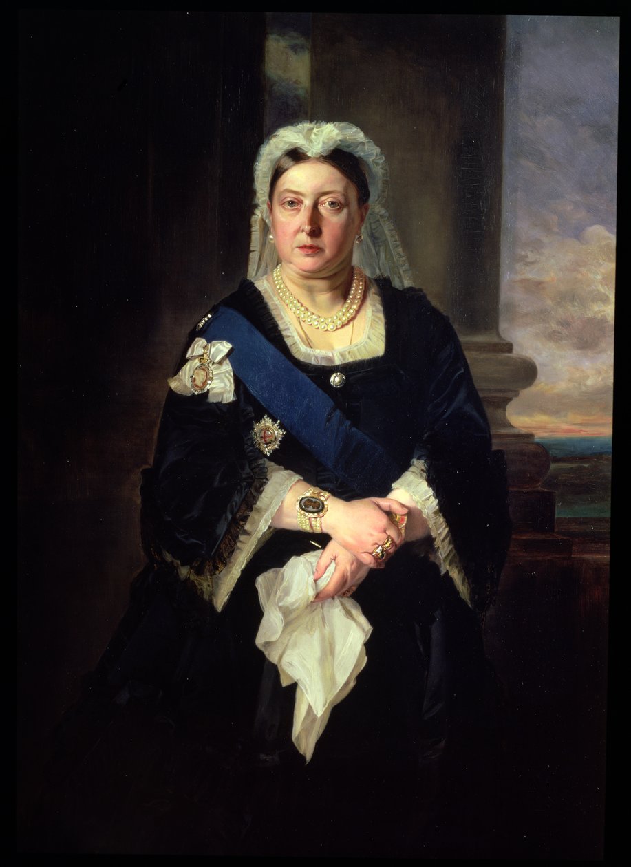 Drottning Victoria (1819-1901) efter baron Heinrich von Angeli (1840-1925) av Henrietta Mary Ward