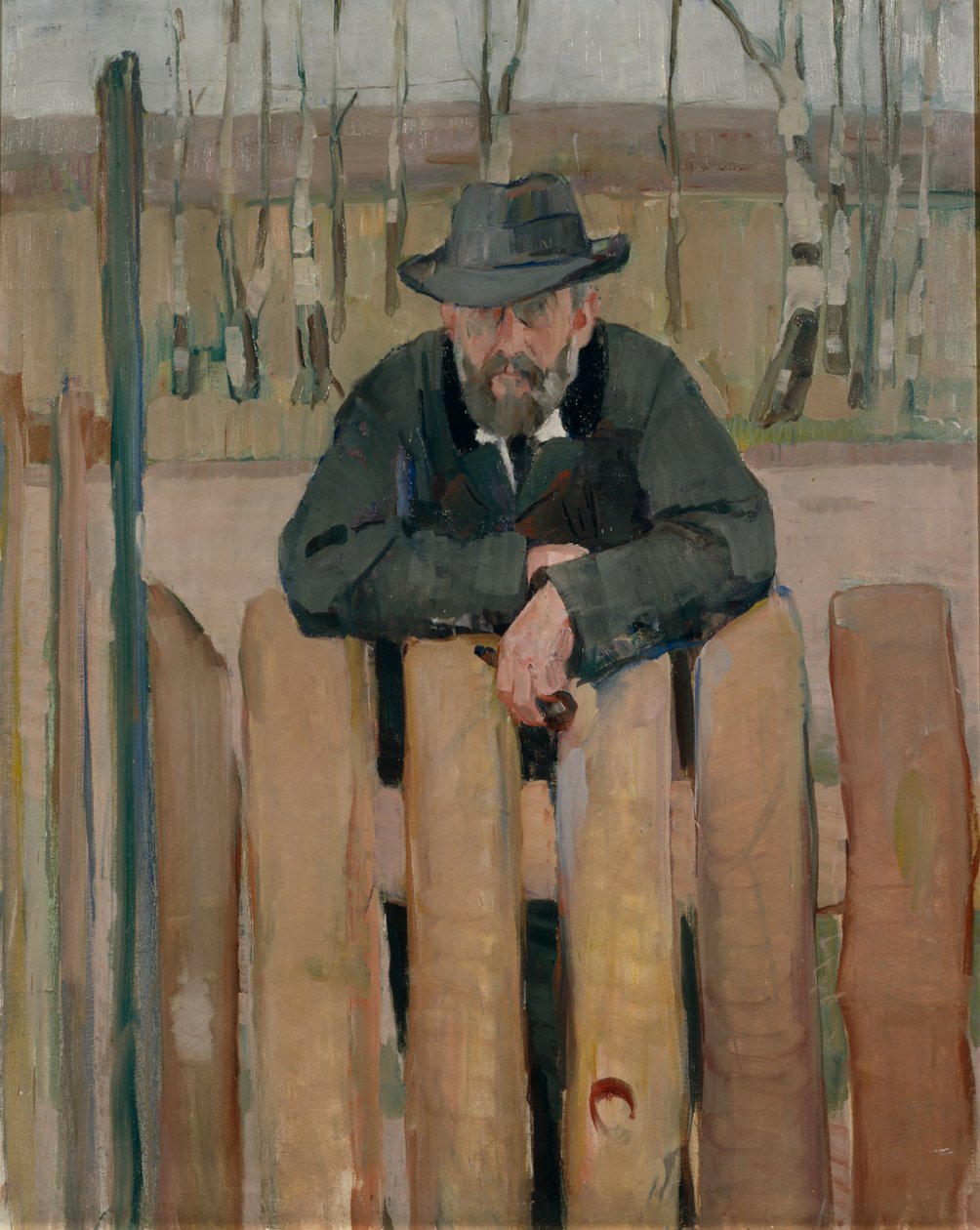 Porträtt av Hans Jaeger (olja på duk) av Henrik Lund