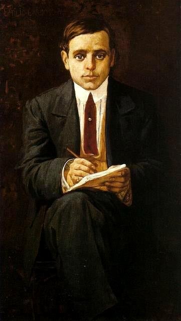  Retrato do caricaturista Emilio Cardoso Ayresn av Henrique Bernardelli
