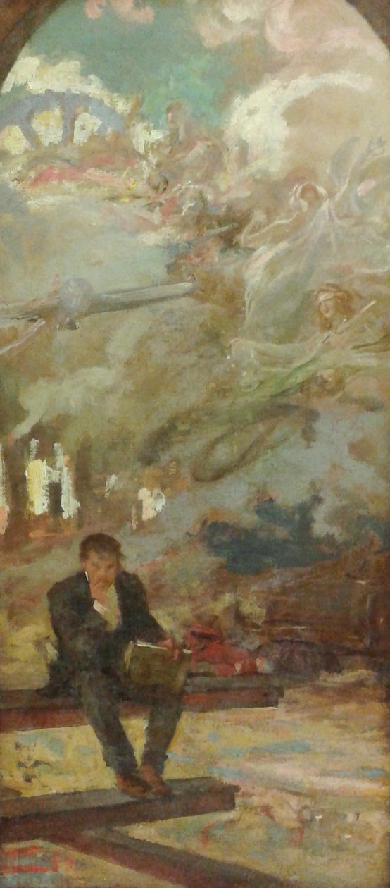 Allegory [Study for the Club de Engenharia decoration] av Henrique Bernardelli