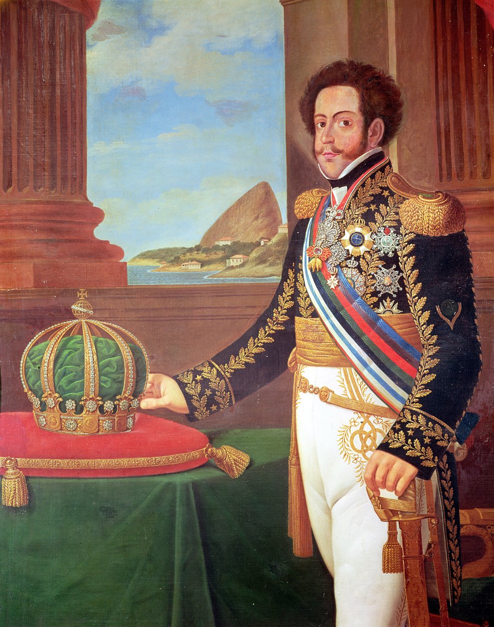 Pedro I (1798-1834) kejsare av Brasilien, 1825 av Henrique Jose da Silva