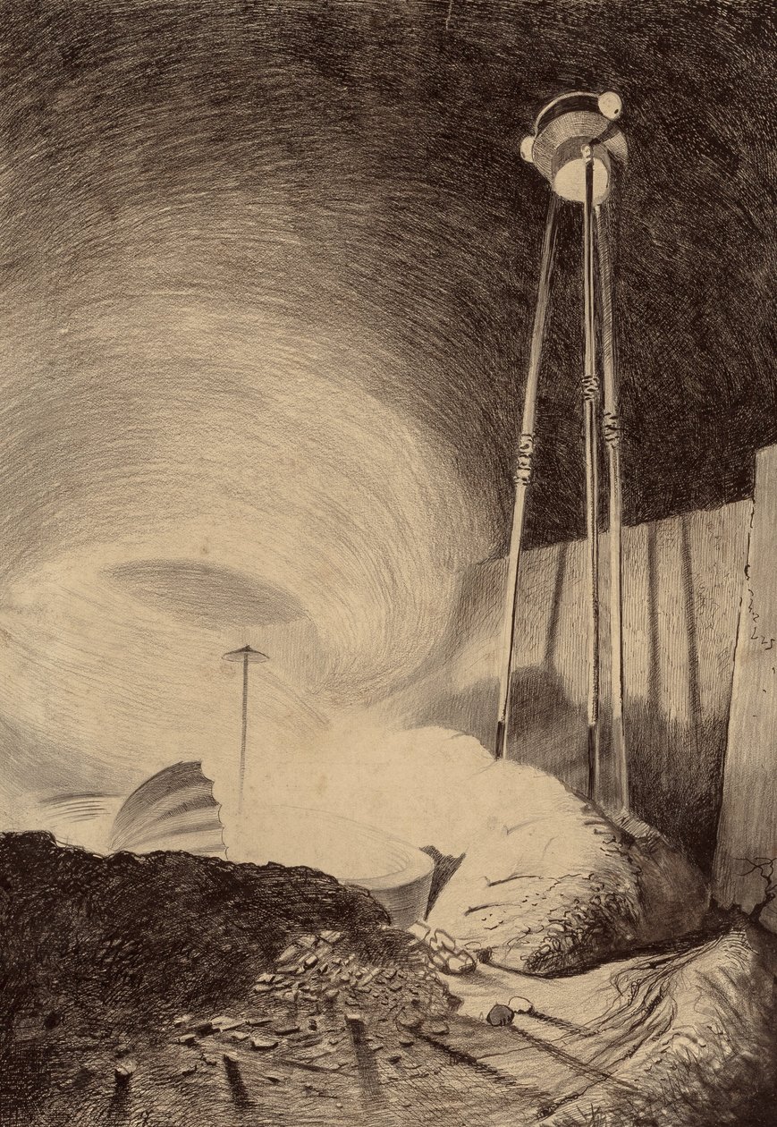 Marsmän som tittar på ångmolnet av Henrique Alvim Correa