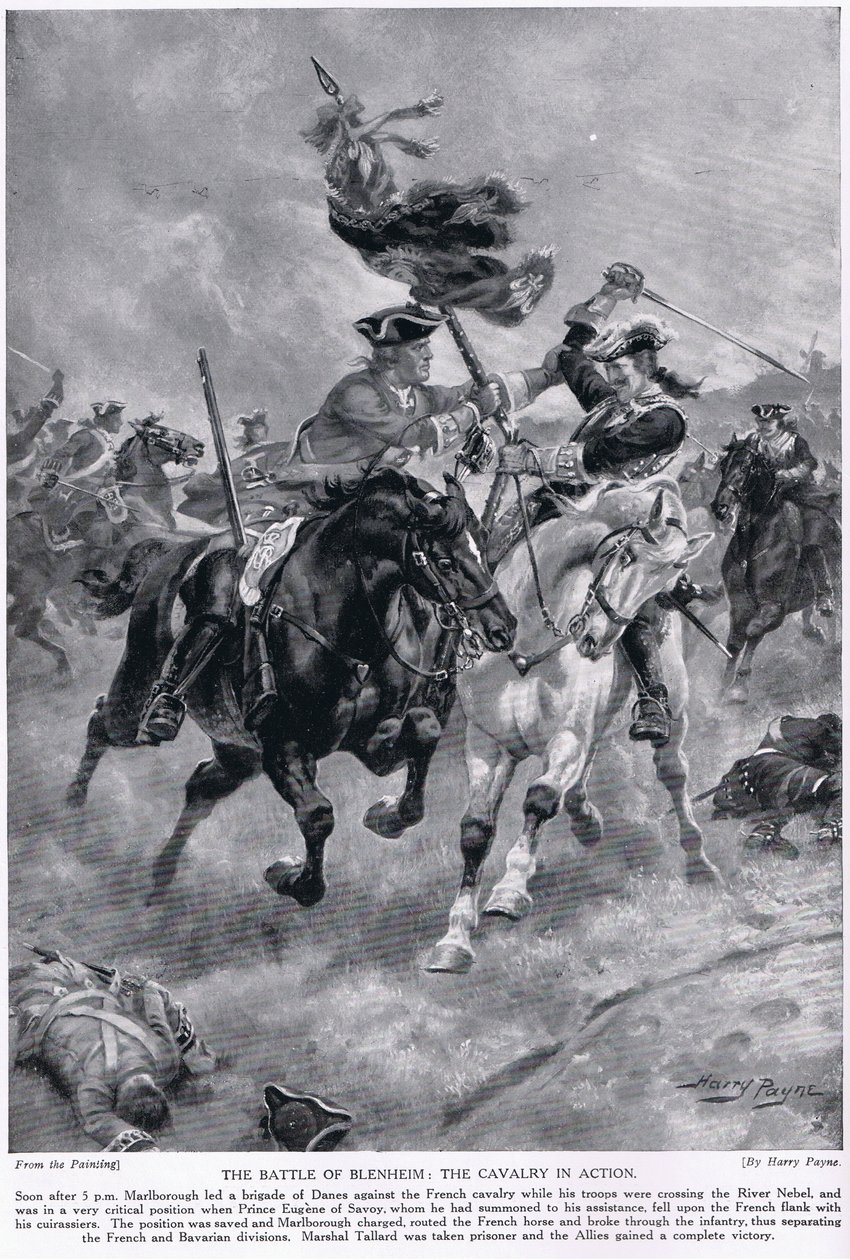 Slaget vid Blenheim, c.1910 av Henry A. Payne