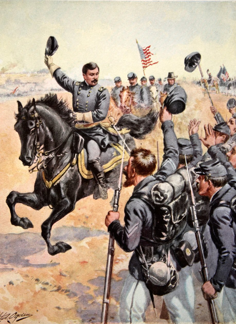General McClellan vid slaget vid Antietam, 17 september 1862 av Henry Alexander Ogden