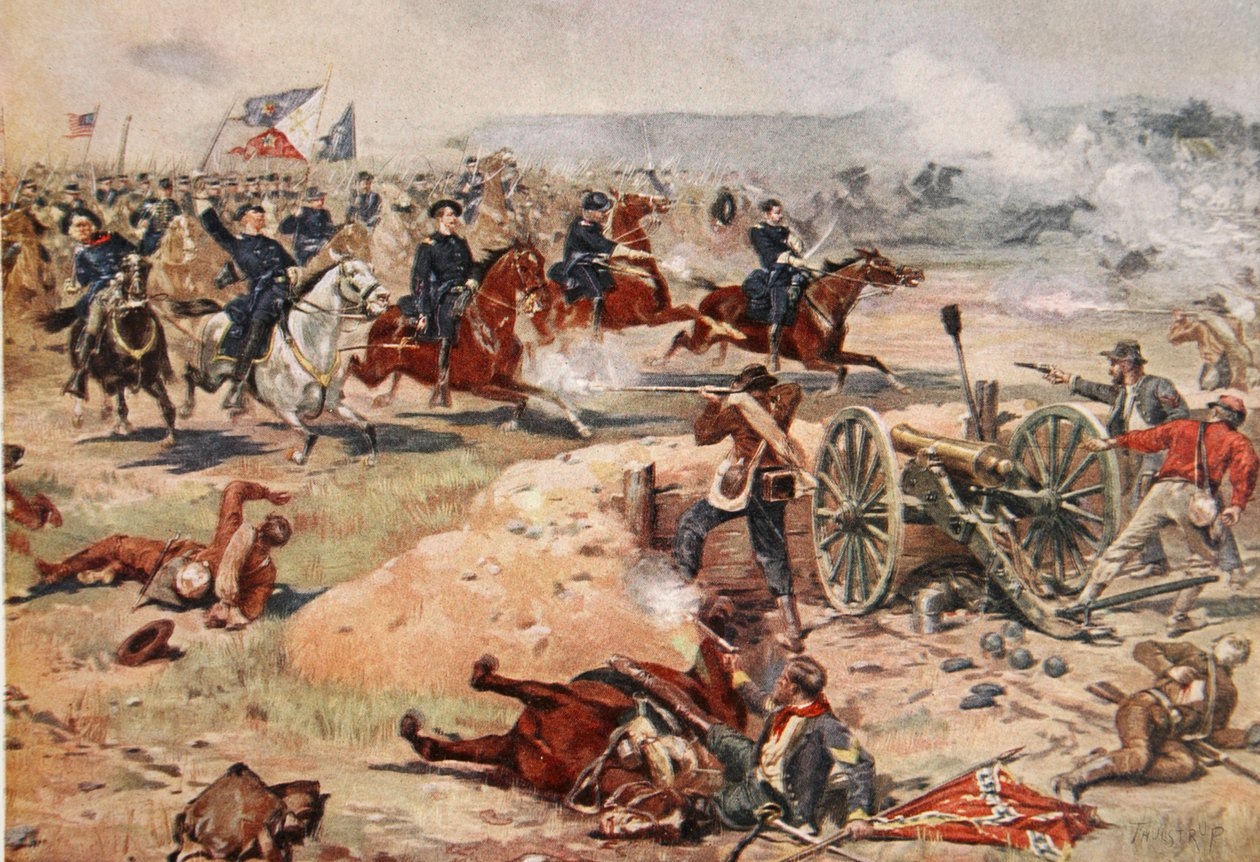General Sheridans sista anfall vid Winchester, 19 september 1864 av Henry Alexander Ogden