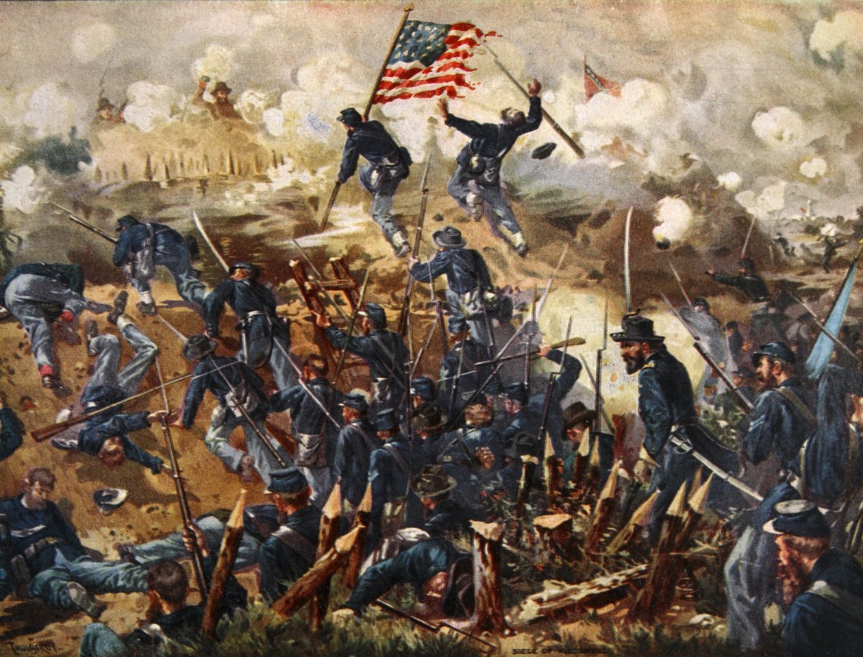 Belägringen av Vicksburg, 18 maj - 4 juli 1863 ; av Henry Alexander Ogden