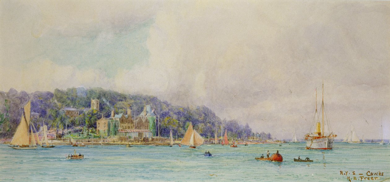 Royal Yacht Squadron, Cowes av Henry Branston Freer