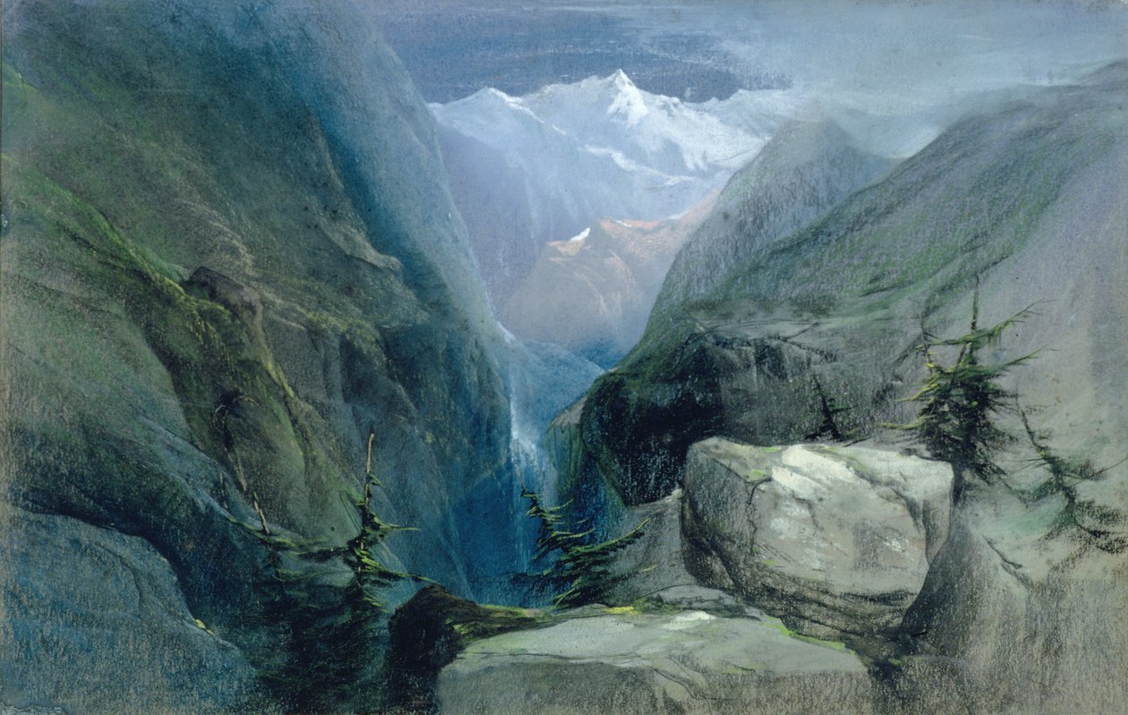 Bergslandskap av Henry Bright