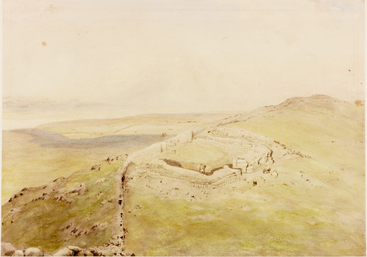 Cawfields Milecastle (kroppsfärg) av Henry Burdon Richardson