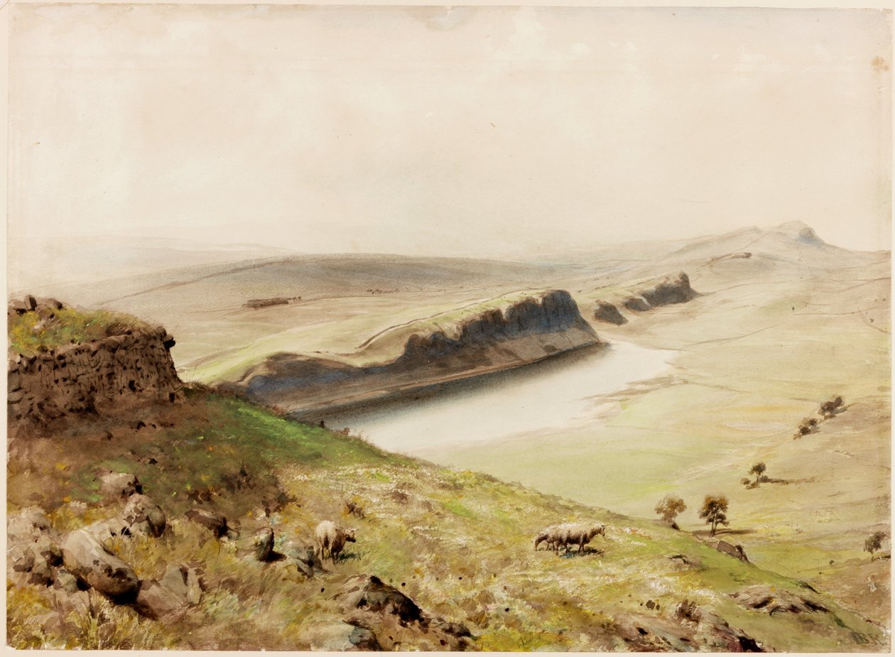 Crag Lough (kroppsfärg) av Henry Burdon Richardson