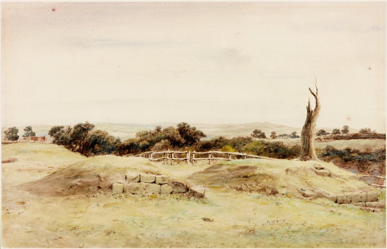 East Denton (bodycolour) av Henry Burdon Richardson