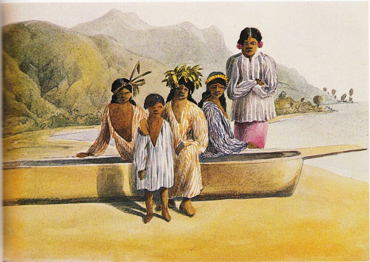 Family in Tahiti av Henry Byam Martin