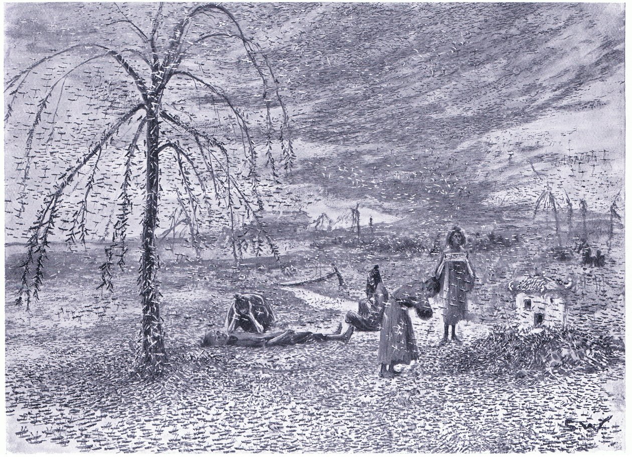 En plåga av gräshoppor av Henry Charles Seppings Wright