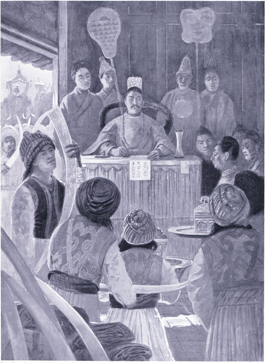 Siameser hyllar Kinas kejsare av Henry Charles Seppings Wright
