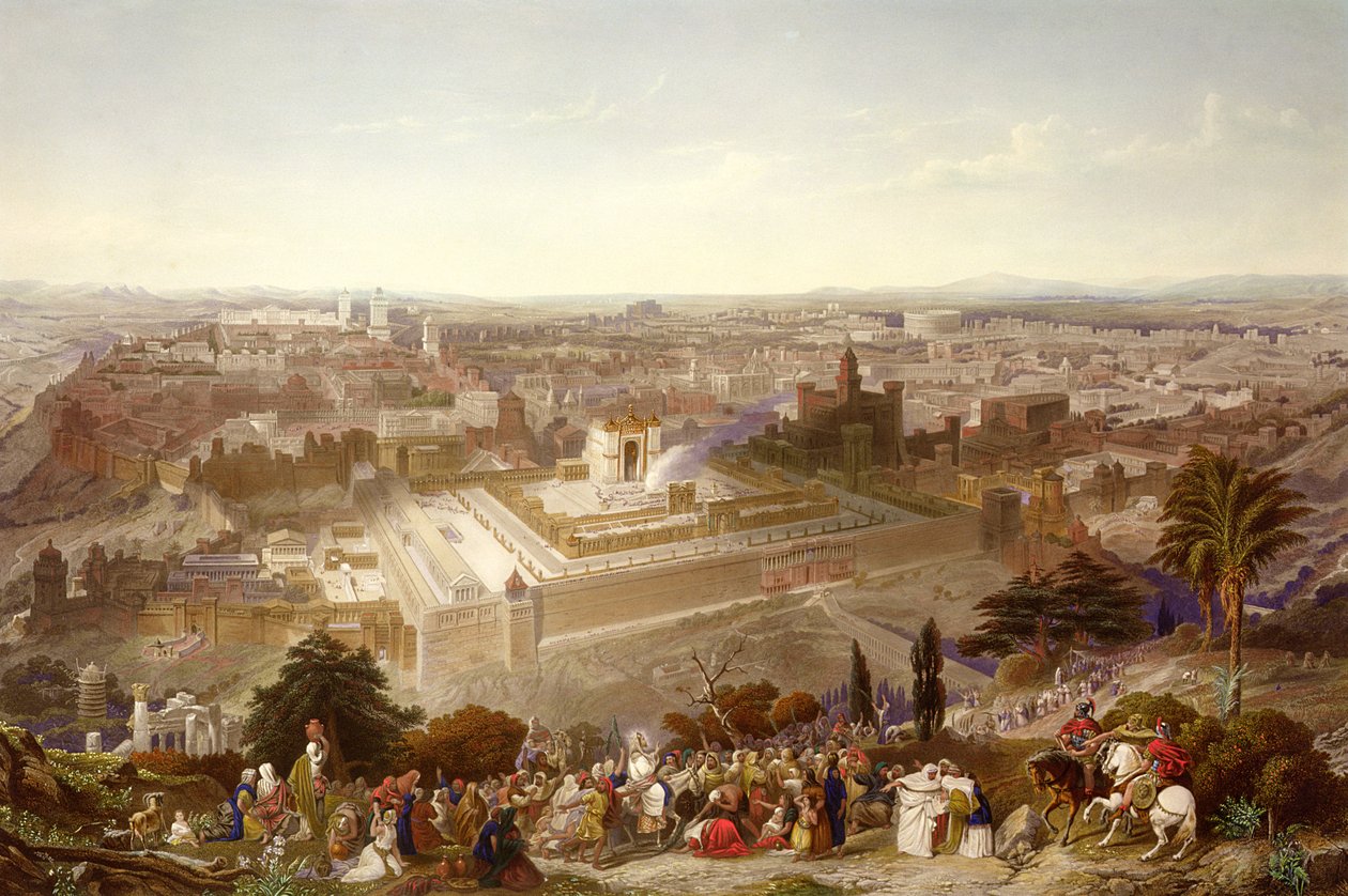 Jerusalem i hennes storhet, graverad av Charles Mottram (1807-76) 1860 av Henry Courtney Selous