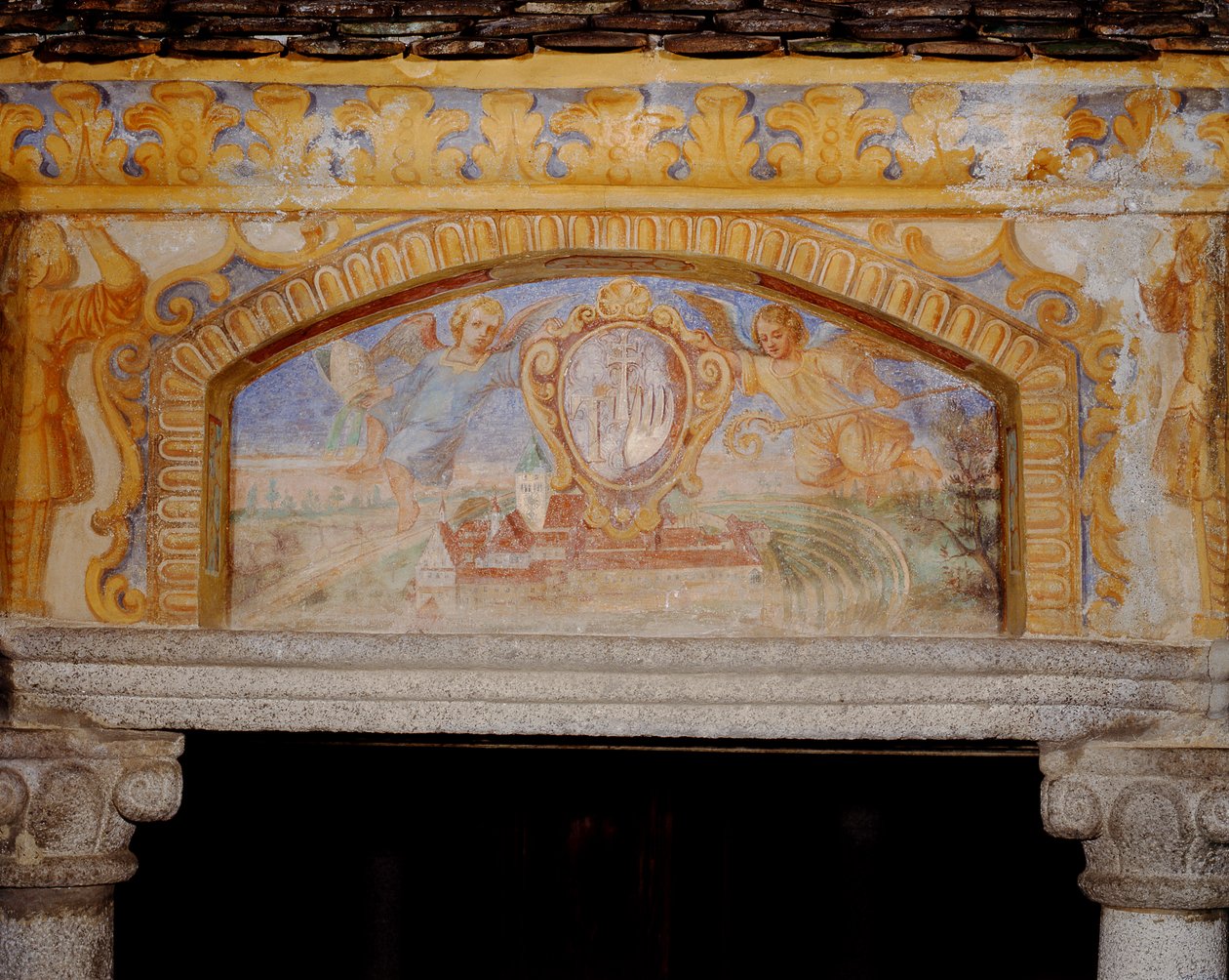 Klostret Novacella, från Brunn med världens underverk (Pozzo delle Meraviglie), 1669-73 av Henry Curzon Allport