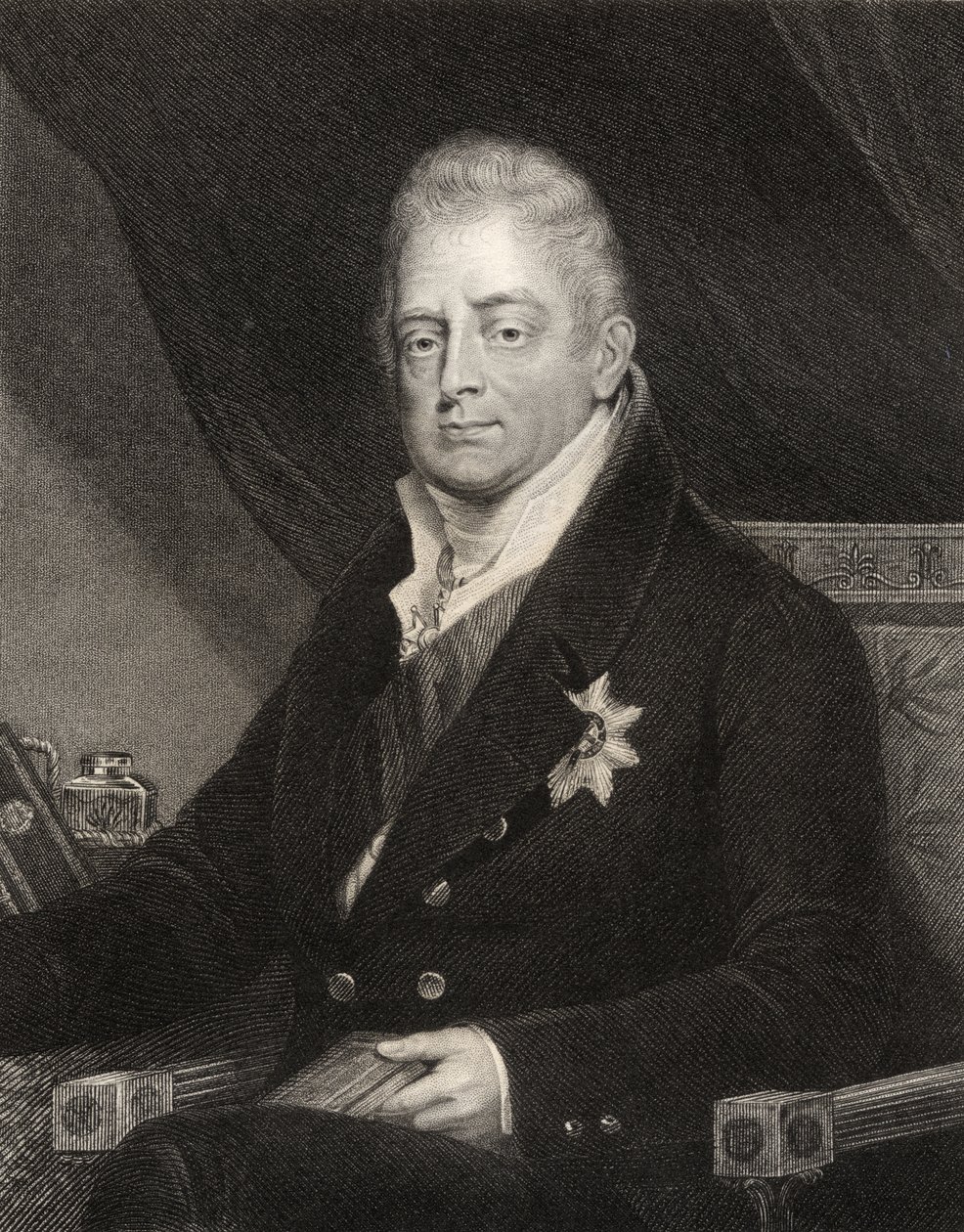 Kung William IV, graverad av J. Cochran, från 