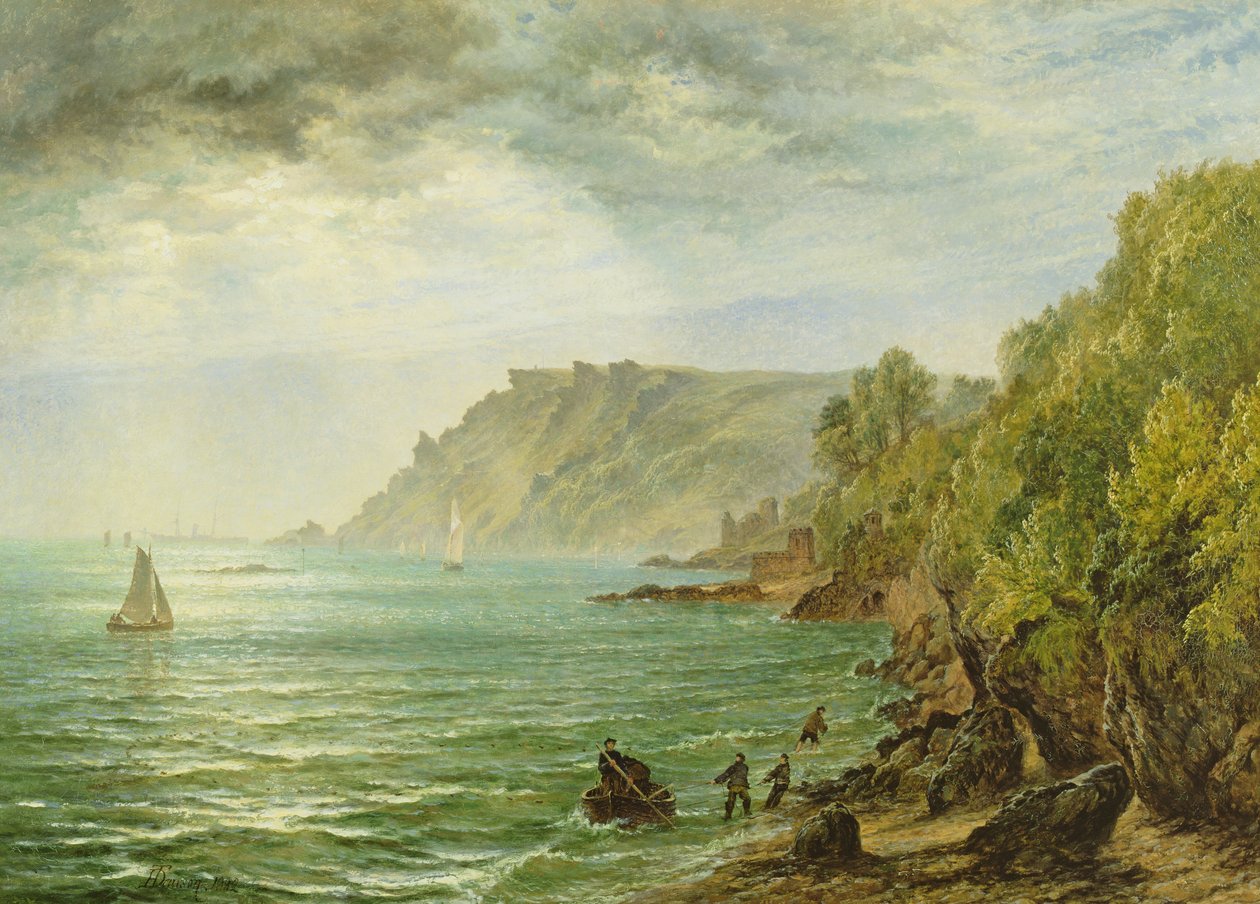 Salcombe Estuary, South Devon, 1882 av Henry Dawson