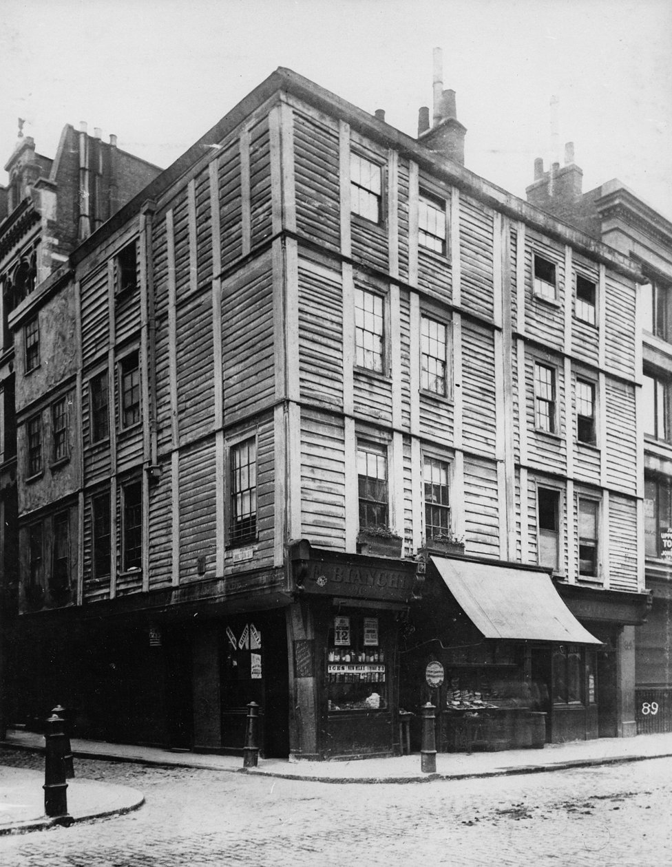 Hörn av Fore Street och Milton Street, ca 1884 av Henry Dixon