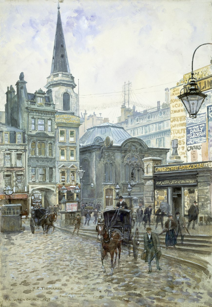 St. Swithins kyrka: Cannon Street av Henry Edward Tidmarsh