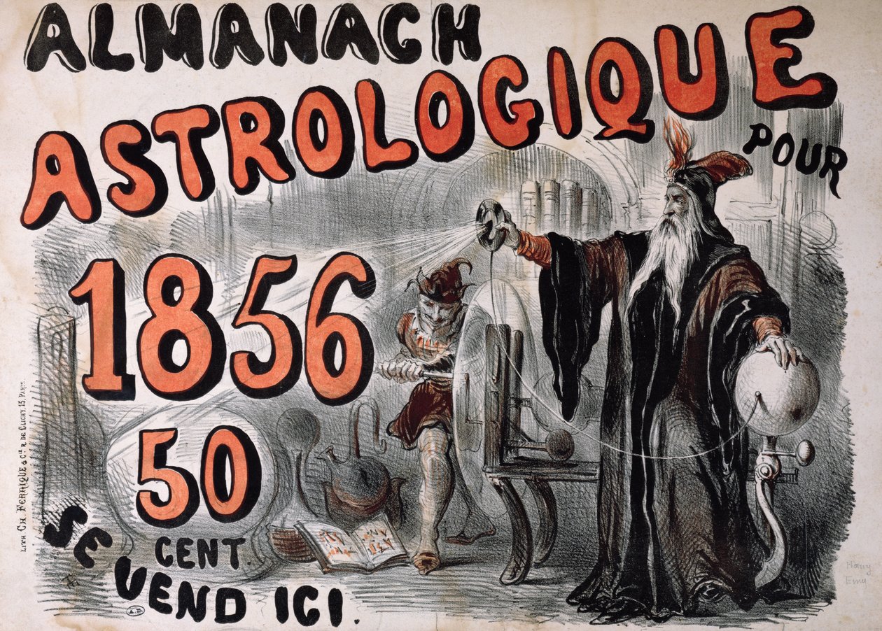 Astrologisk almanacka, 1856 av Henry Emy